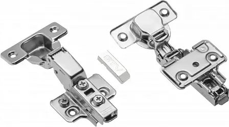 

Мебельная петля GTV Solid Plus полунакладная с доводчиком с эксцентриковой регулировкой плеча и ответной планки с еврошурупом