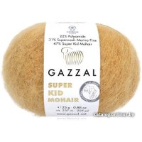 Пряжа для вязания Gazzal Super kid mohair new 64431 25 г 237 м (бежевый)