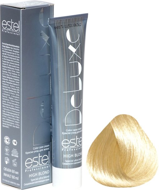 

Крем-краска для волос Estel Professional High Blond De Luxe 136 золотисто-фиолетовый блондин ультра