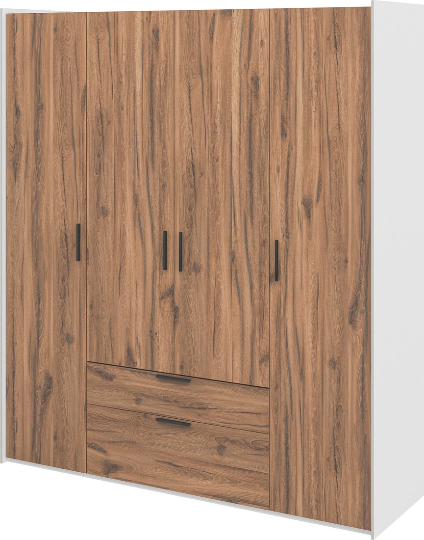 

Шкаф распашной Elva Эссен NEM04HP-4D2S-2040/610/2310 (31) (белый матовый/дуб элисон)