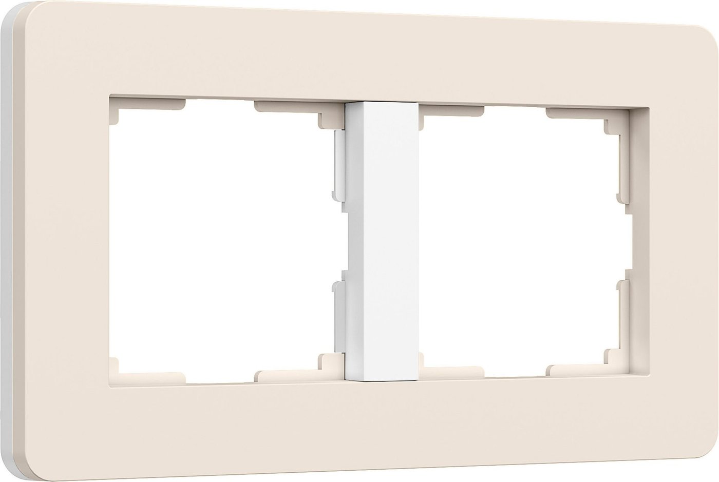 Рамка Werkel Split W0023066 (айвори/белый, Soft-Touch)