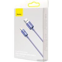 Кабель Baseus Crystal Shine USB Type-A - Lightning (2 м, фиолетовый)