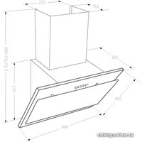 Кухонная вытяжка Akpo Juno eco 60 WK-4 (черный)