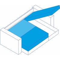 Угловой диван Сириус Лидер-13 с оттоманкой НПБ 330x165 (Eva 11 велюр черный) в Гродно
