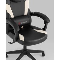Игровое (геймерское) кресло Stool Group Zombie Avenger WH (экокожа, черный/белый)