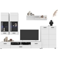 Горка Интерлиния Neo-1 с подсветкой (белая шагрень/белый)