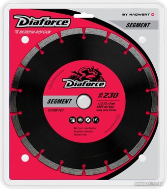 Отрезной диск алмазный  Diaforce Segment 500230