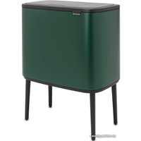 Система сортировки мусора Brabantia Bo Touch Bin 11+23 л (зеленая сосна)