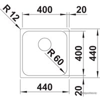 Кухонная мойка Blanco Supra 400-IF R12 526350 (полированная)