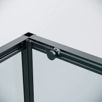 Душевой уголок Grossman Galaxy 100x90x195 120.K33.01.1090.21.00 (черный матовый/прозрачное стекло)