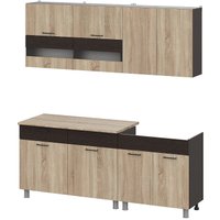 Готовая кухня Mio Tesoro Босфор 2.0 (дуб венге/дуб сонома) в Могилеве