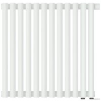 Стальной трубчатый радиатор Сунержа Эстет-00 EU50 500х540 12 секций (матовый белый)