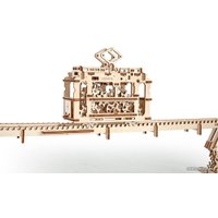 3Д-пазл Ugears Трамвай с рельсами