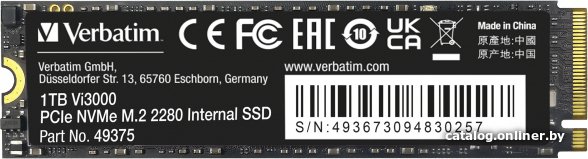 SSD Verbatim Vi3000 1TB 49375