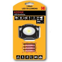Фонарь Kodak LED Нeadlamp 1W/70lm +3AAA 30413863