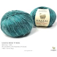 Пряжа для вязания Gazzal Rock`n`Roll 13901 50 г 115 м