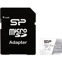 Карта памяти Silicon-Power Superior microSDXC SP512GBSTXDA2V20SP 512GB (с адаптером)