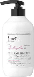 Маска Jmella In France Sparkling Rose Hair Treatment черная смородина, роза, мускус 500 мл