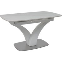 Кухонный стол Аврора Нотр Дам Moderne 1400/1800x850 (камень светло-серый Greys Snow/белый муар)