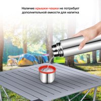 Термос StarWind 10-500 500мл (серебристый/красный)