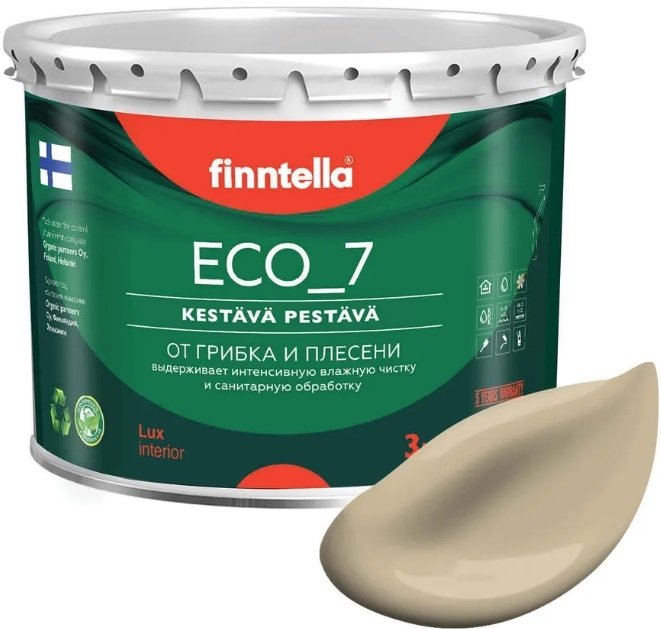 

Краска Finntella Eco 7 Karamelli F-09-2-3-FL068 2.7 л (песочный)