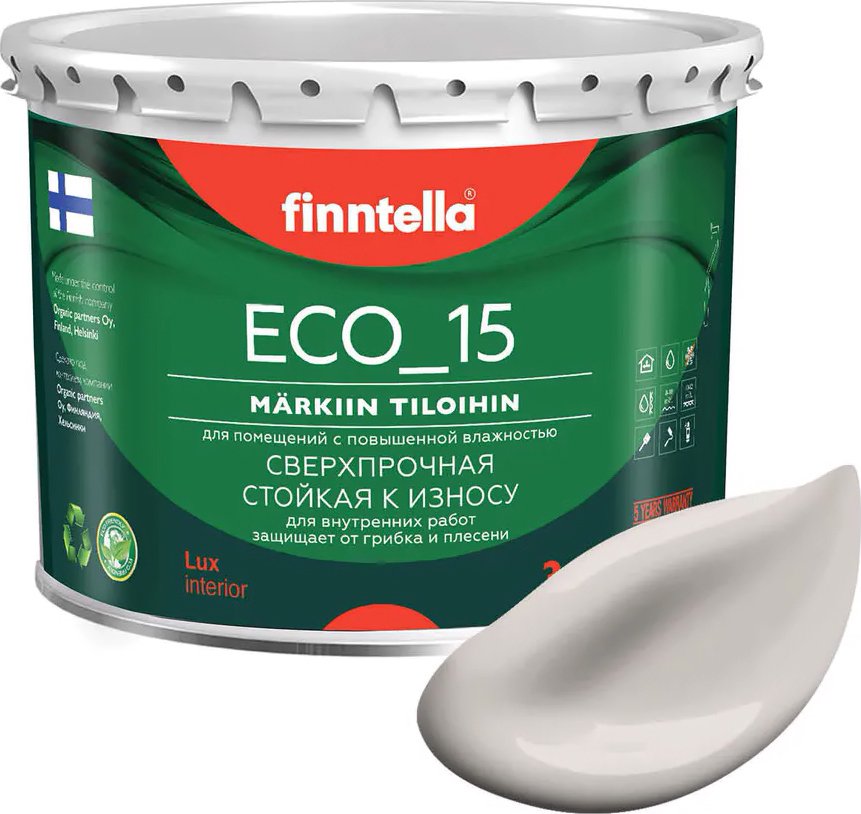 

Краска Finntella Eco 15 Rock F-10-1-3-FL085 2.7 л (бежевый)