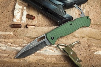 Складной нож Kizlyar Supreme Ute 440C BlackWash Green