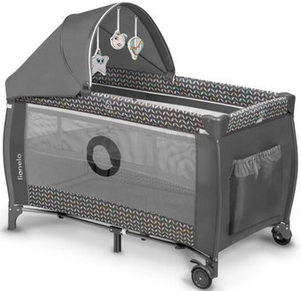 Манеж-кровать Lionelo Sven Plus (grey scandi)