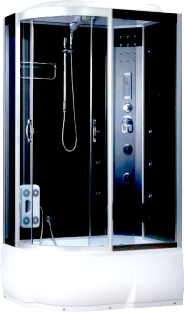 

Душевая кабина Водный мир ВМ-8801 R 80x110 (черный/тонированное стекло)