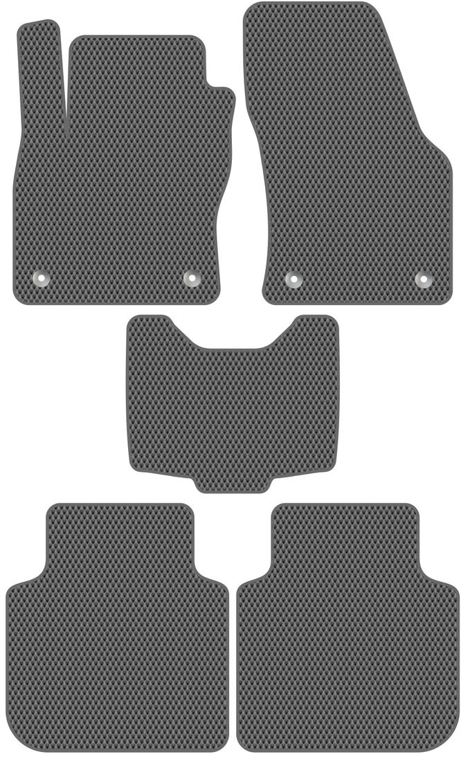 

Комплект ковриков для авто Alicosta Skoda Kodiaq I (suv) 2016 - Н.В. (серый, ромб)