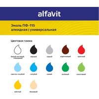 Эмаль Alfavit ПФ-115 20 кг (зеленый)