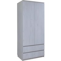 Шкаф распашной Поставымебель Для одежды 2-х дверный 90x58x210 КМС-Е-05 (дуб крафт белый)