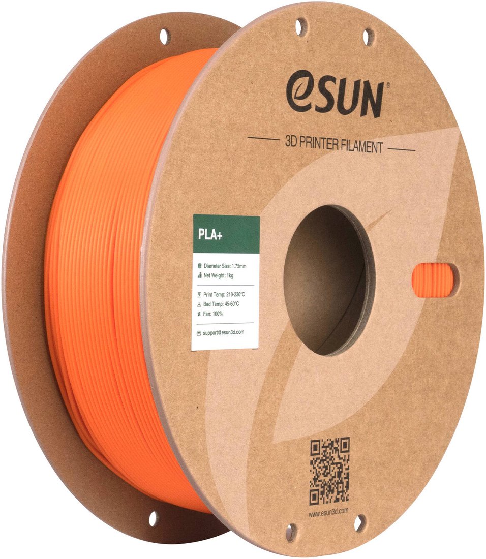 Филамент eSUN PLA+ PLA+175O5B1 (1.75 мм, 5 кг, оранжевый)