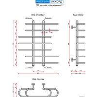 Полотенцесушитель Ростела Аккорд 1