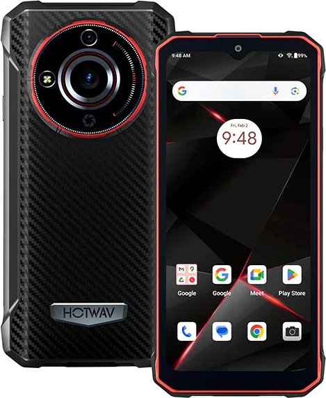 

Телефон Hotwav T7 4GB/128GB (черный/красный)