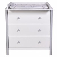 Детский комод Polini Kids Simple 3501 0002769.55 (белый/серый)