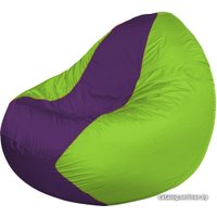 Кресло-мешок Flagman Classic К2.1-185 (салатовый/фиолетовый)