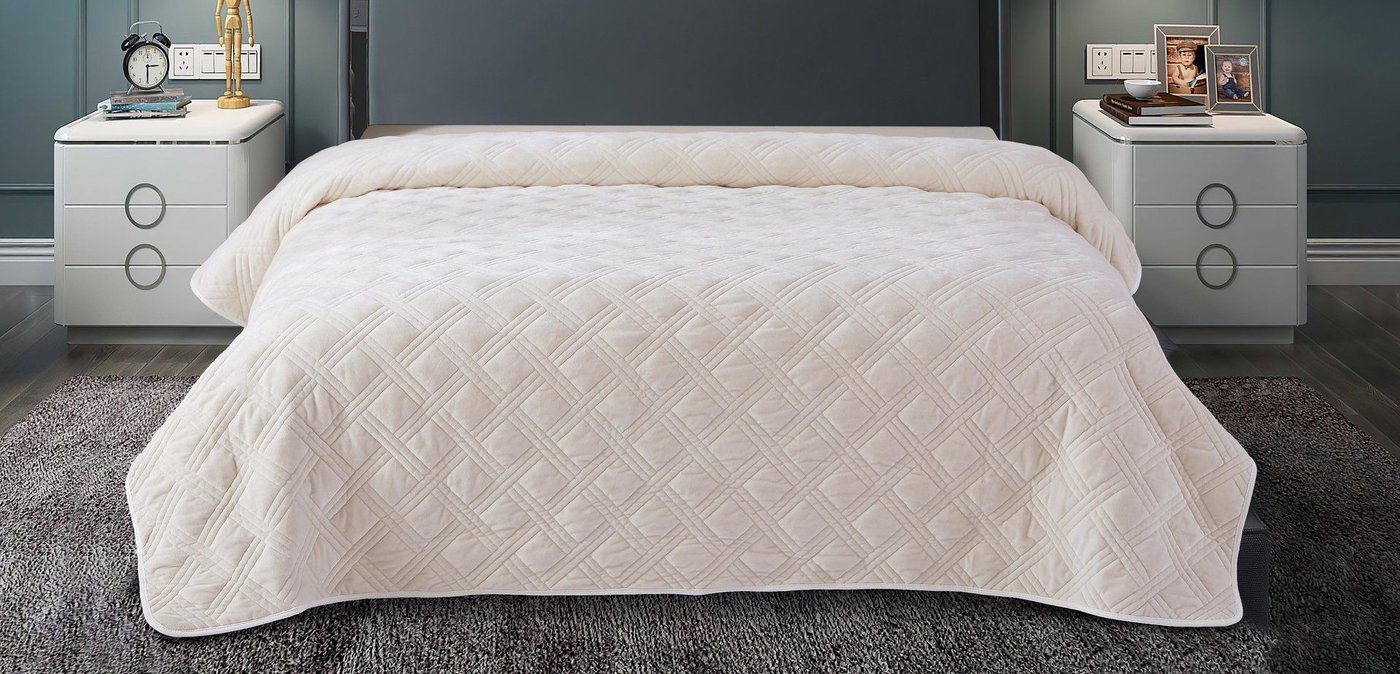

Покрывало Luxor RB 12-0304 велюр (220x240, ivary)