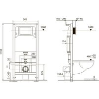 Инсталляция для унитаза Tece K955203