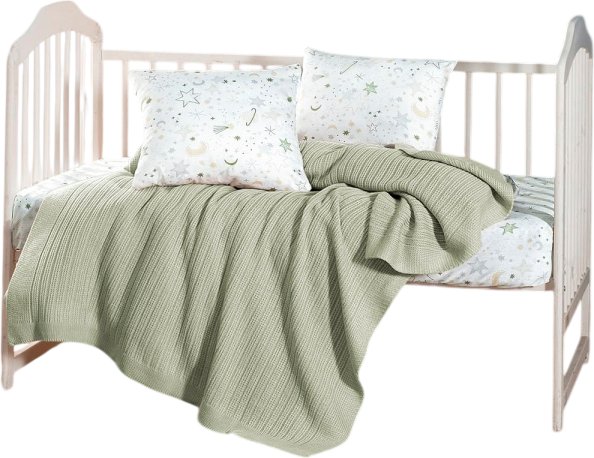 

Детский комплект постельного белья Karven С пледом D 038 Stellar Green