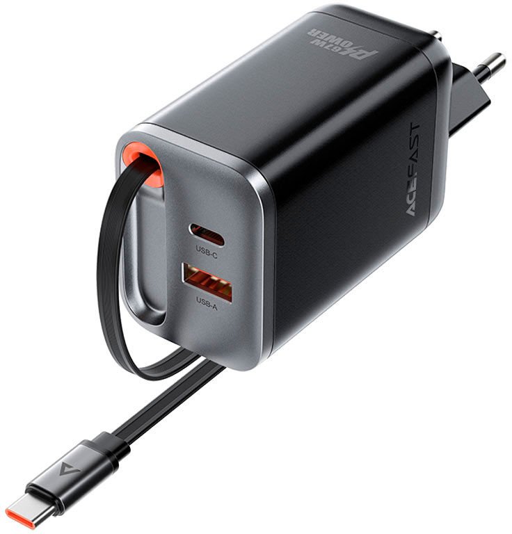 Сетевое зарядное AceFast A111 USB Type-C (черный)