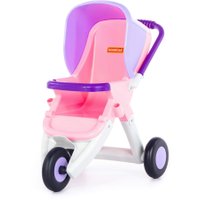 Коляска для кукол Полесье Anita 3-х колесная 95206 (розовый)