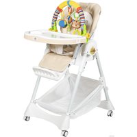 Высокий стульчик ForKiddy Podium Toys 0+ (кремовый, дуга зоопарк)