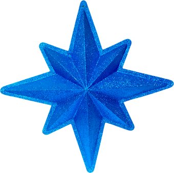 Елочная игрушка GreenTerra Звезда 126498 (30см, красный)