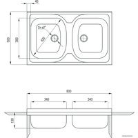 Кухонная мойка Deante Tango ZM5 320N (оформление)