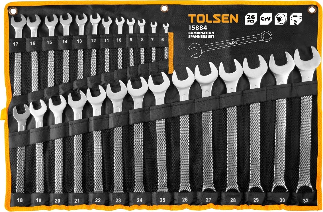 

Набор ключей Tolsen TT15884 (26 предметов)