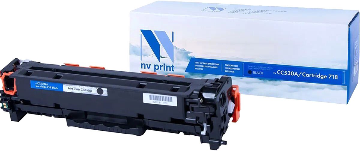 

Картридж NV Print NV-CC530A/718Bk (аналог HP CC530A, Canon 718)