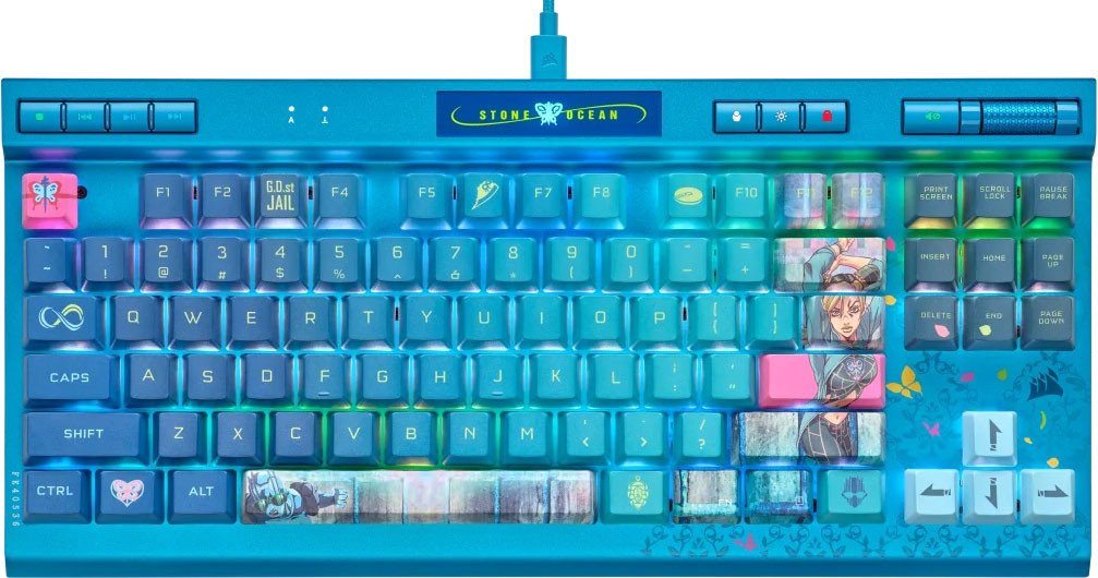 

Клавиатура Corsair K70 RGB TKL JOJO Stone Ocean Jolyne Edition (Cherry MX Red, нет кириллицы)