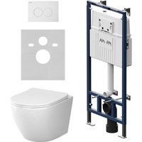 Унитаз подвесной AM.PM Master Fit IS100101.801900 (белый глянцевый, с кнопкой смыва)