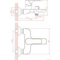 Смеситель Cron CN61172 (хром)